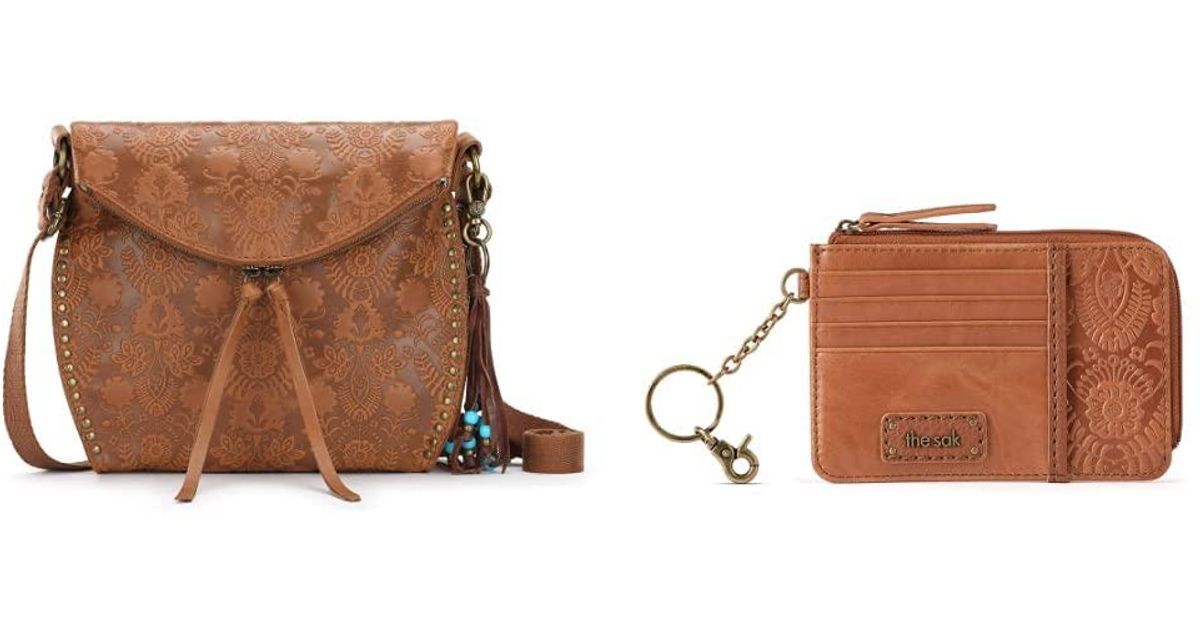 The Sak Silverlake Crossbody + Iris Card Wallet in Brown Lyst