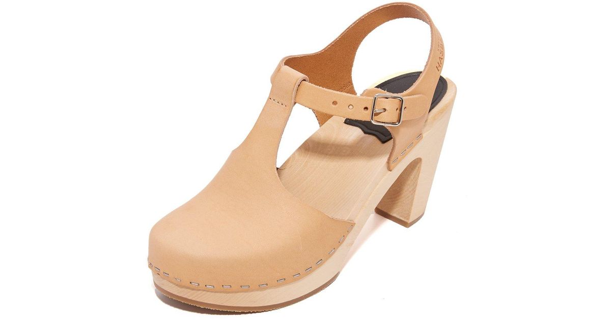 swedish hasbeens t strap sky high