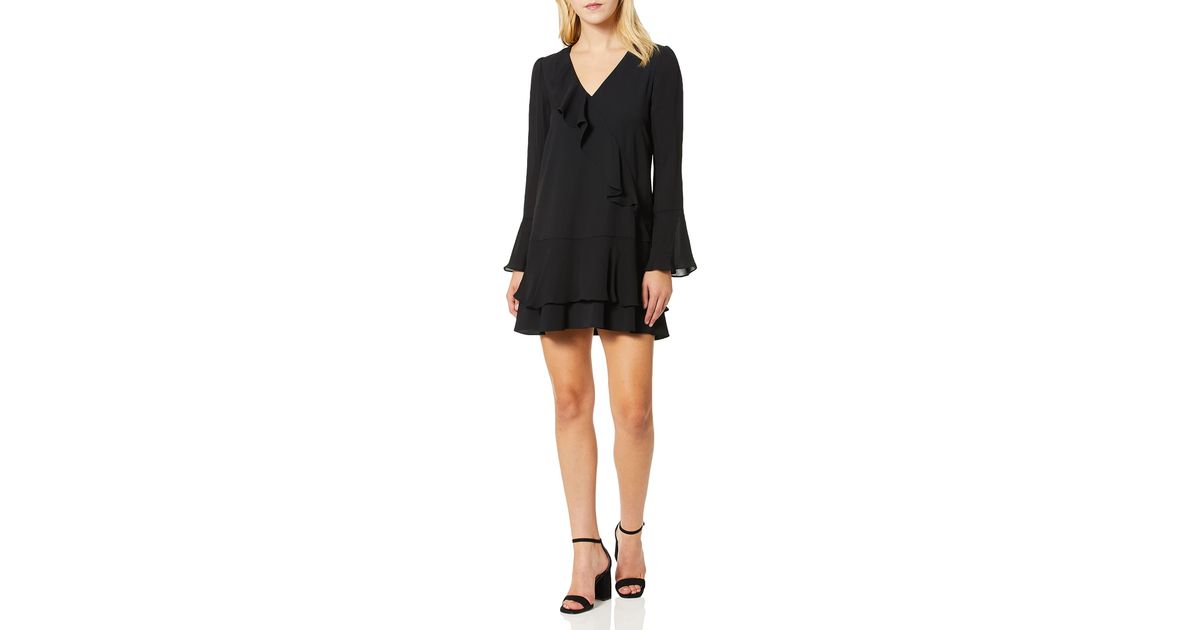 Parker Neave Long Sleeve V-neck Ruffle 