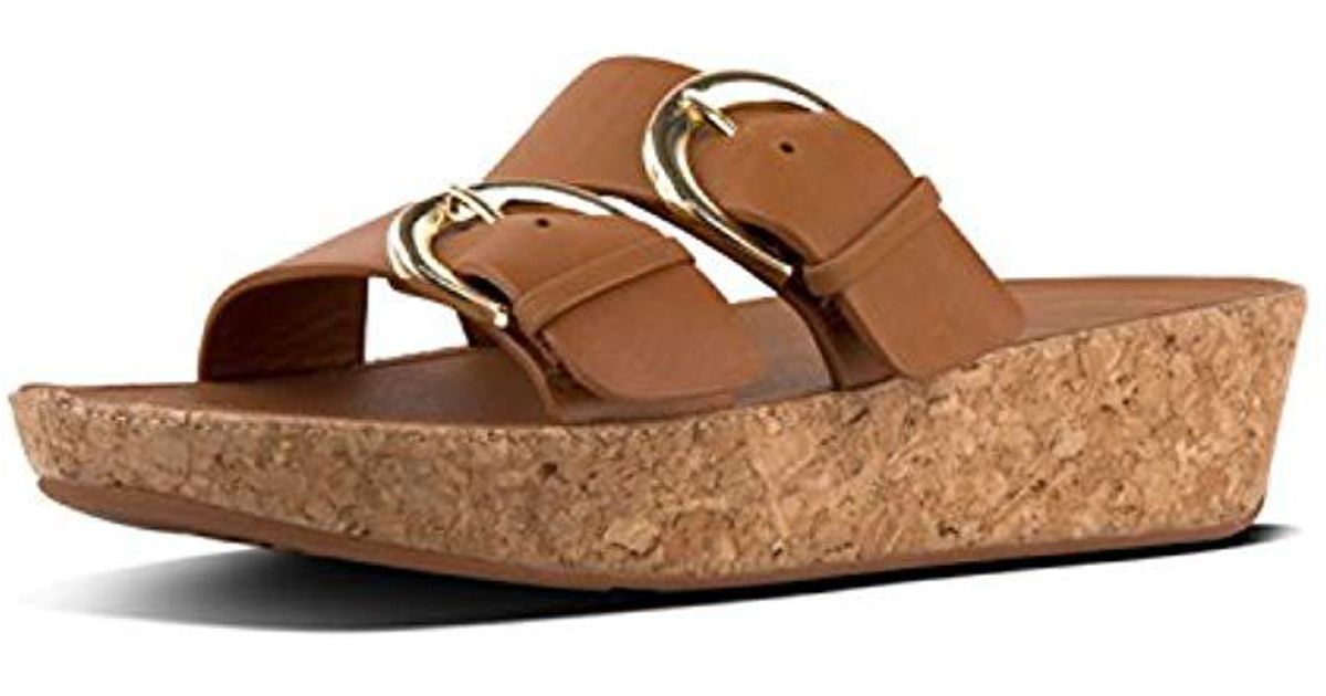fitflop duo buckle slide sandals