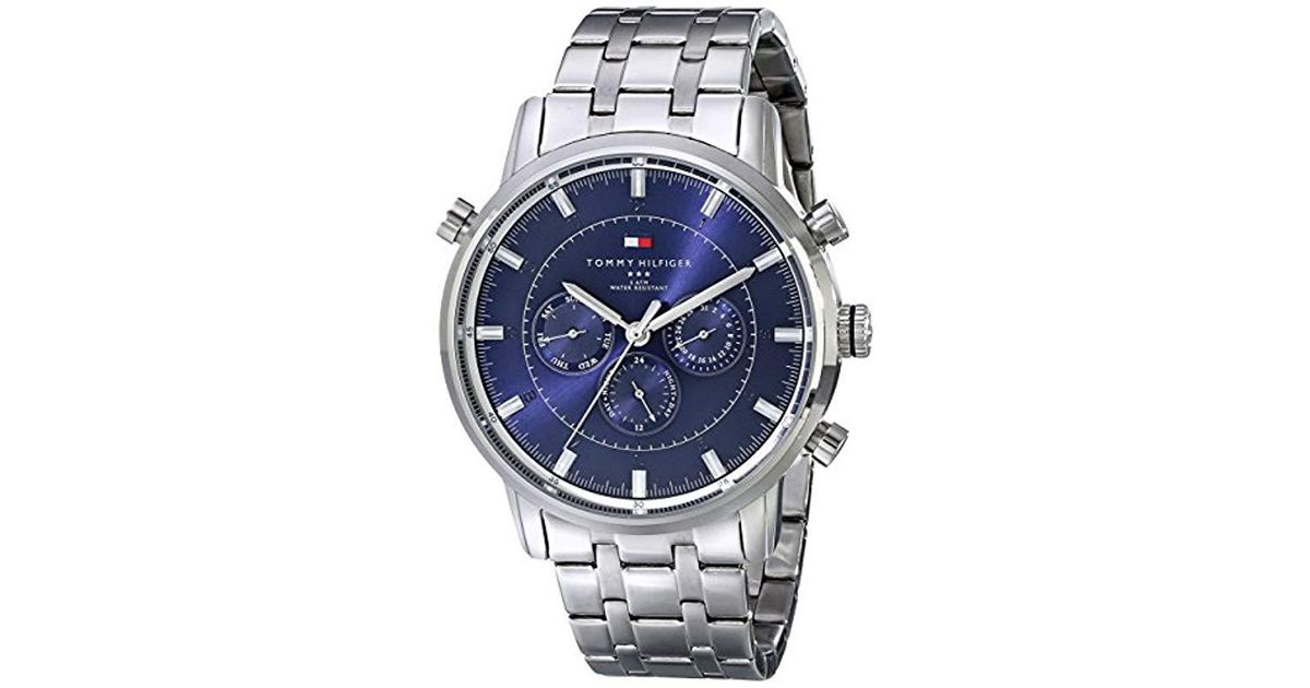 Tommy Hilfiger 1790876 Sport Luxury Multi-function Stainless Steel Watch in  Blue for Men - Lyst