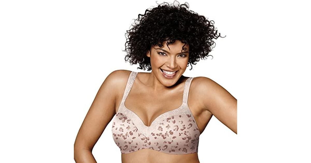Playtex Secrets All Over Smoothing Seamless Full-Coverage Underwire T-Shirt  Bra for Full-Figures