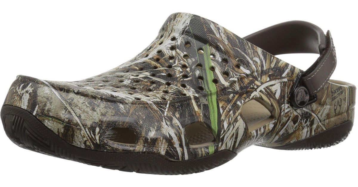 Crocs™ Rubber Swiftwater Deck Realtree Max-5 Mule in Espresso (Brown) for  Men | Lyst
