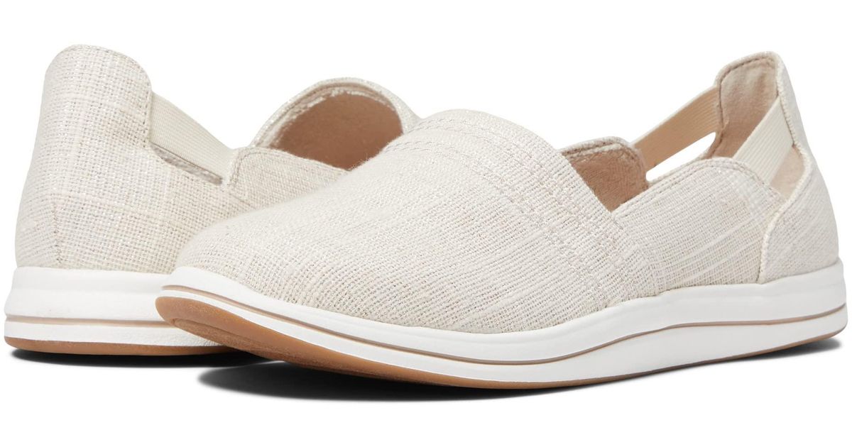 Clarks Rubber Breeze Step Loafer in White - Lyst