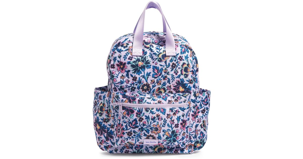 Vera Bradley Recycled Lighten Up Reactive Campus Totepack Backpack in