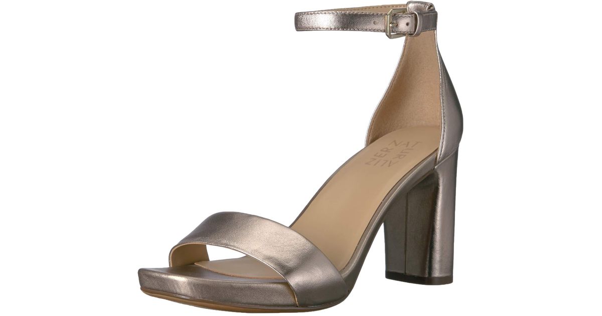 Naturalizer Womens Joy Heeled Sandal in Brown Lyst