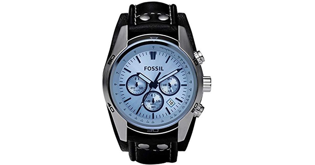 Fossil Coachman Black Flash Sales, 56 