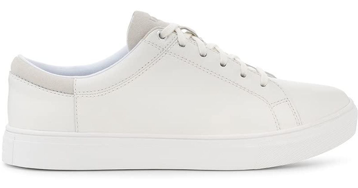 UGG ® Baysider Low Weather White Leather 10 M for Men | Lyst