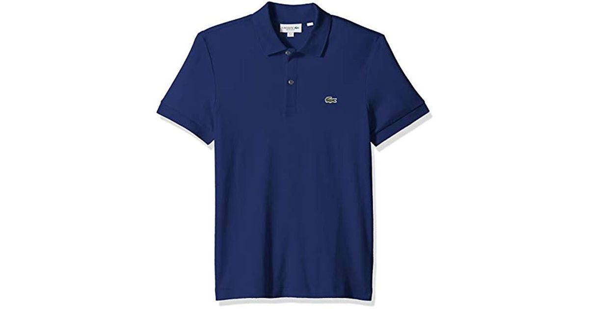 Lacoste Mens S//S Pima Jersey Polo Interlock Reg