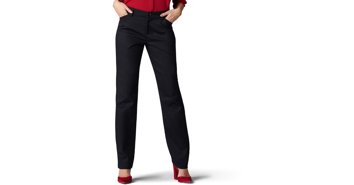 Lee Womens Wrinkle Free Relaxed Fit 