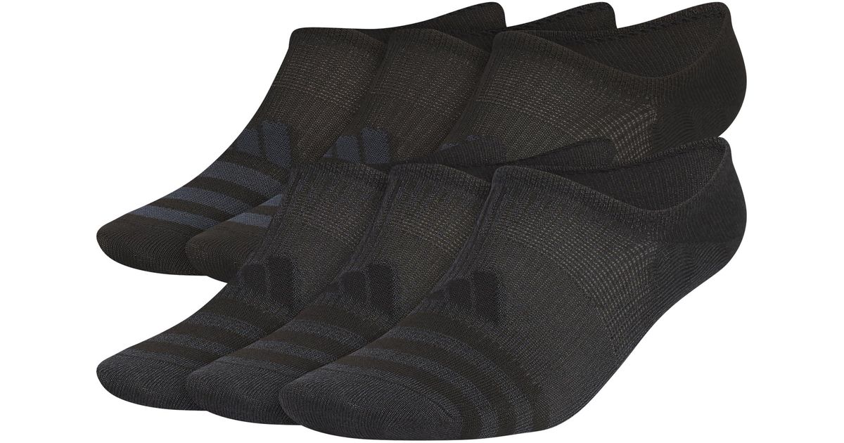 adidas Superlite 3.0 Super No Show Socks in Black for Men | Lyst