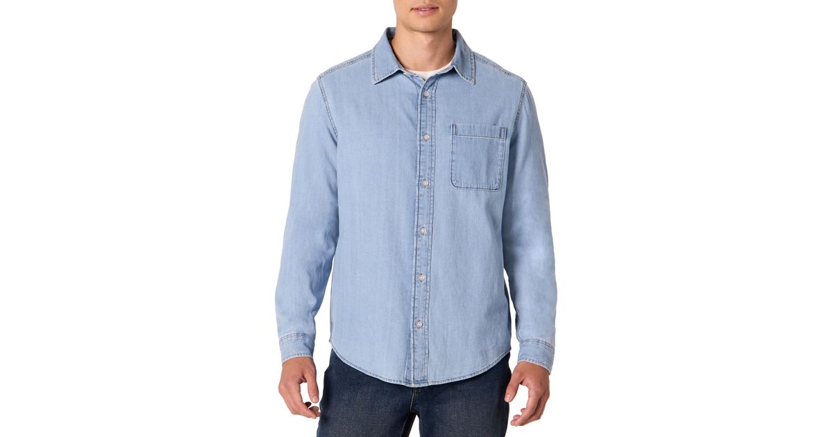 UNIVERSAL Long Sleeve Button Down Denim Shirt Men's XL /eaa453025