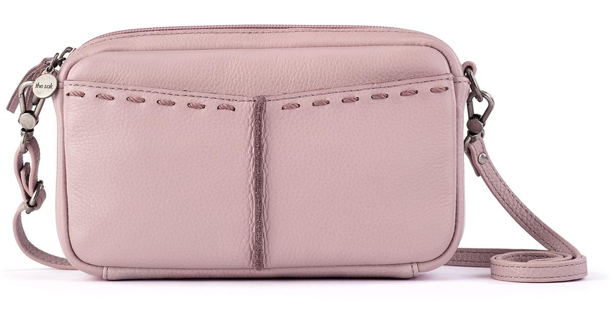The Sak S Cora Leather Crossbody in Pink Lyst