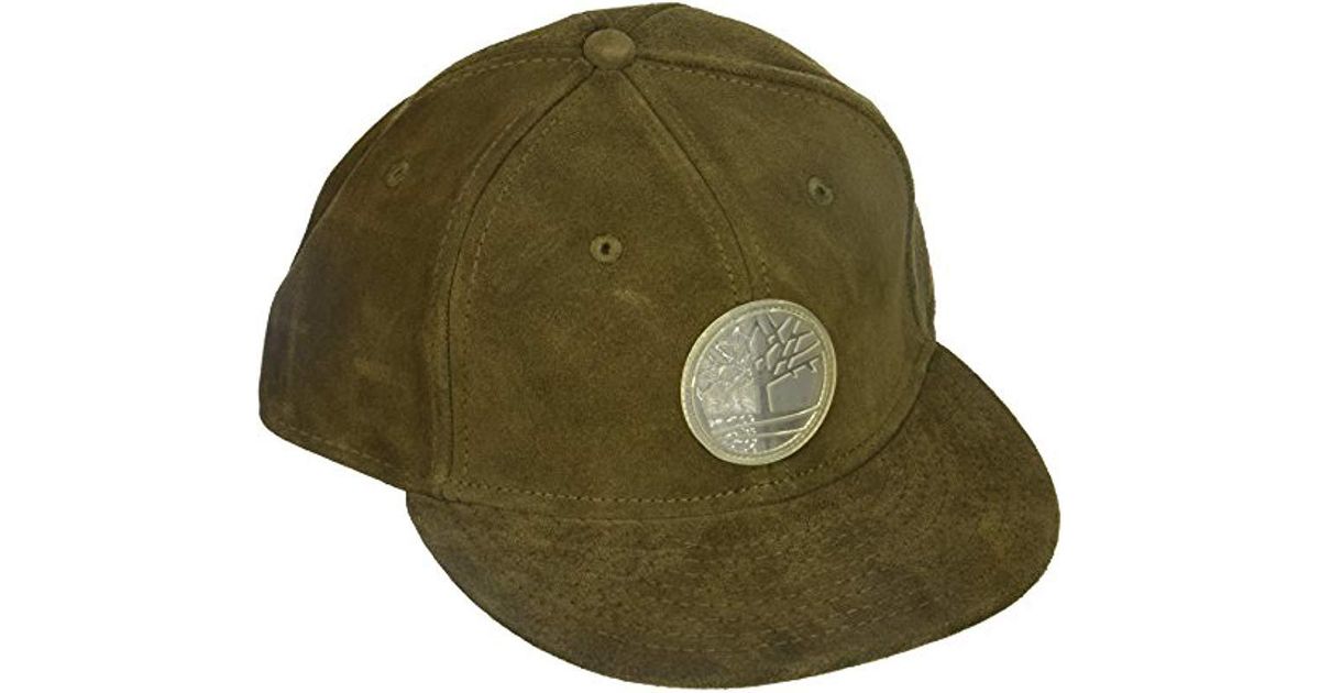 Timberland Suede Flat Brim Hat, in 