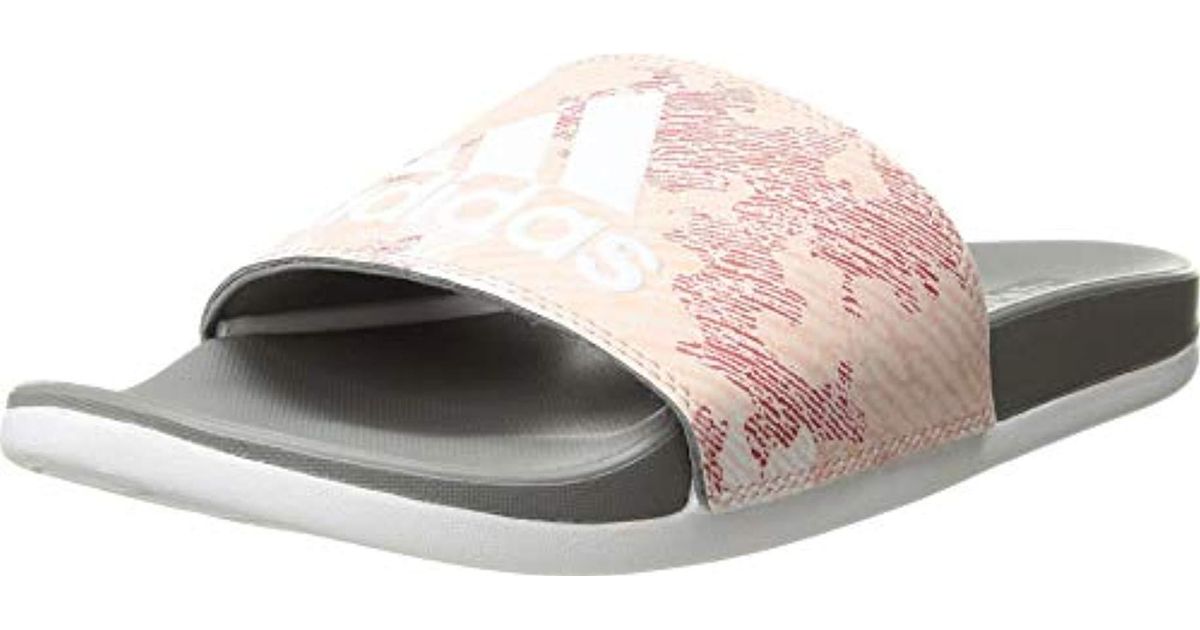 adidas women's adilette cloudfoam  slide sandal