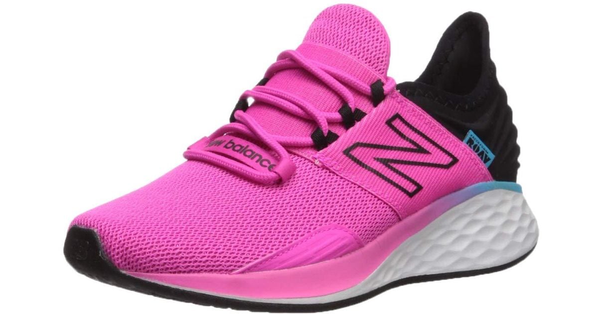 New Balance Roav V1 Fresh Foam Running Shoe, Peony/black, 9 N Us in
