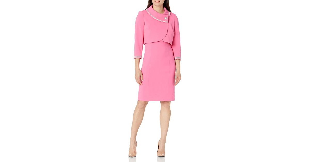 Tahari pink cheap dress