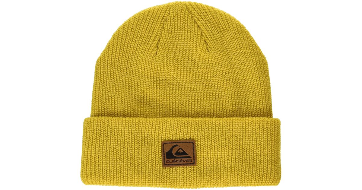 Quiksilver Performer 2 Beanie in Yellow for Men | Lyst