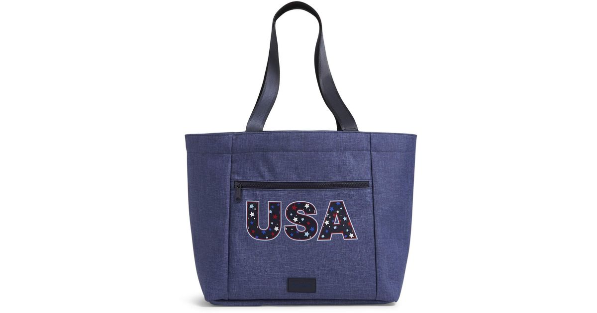 vera bradley lighten up shopper tote