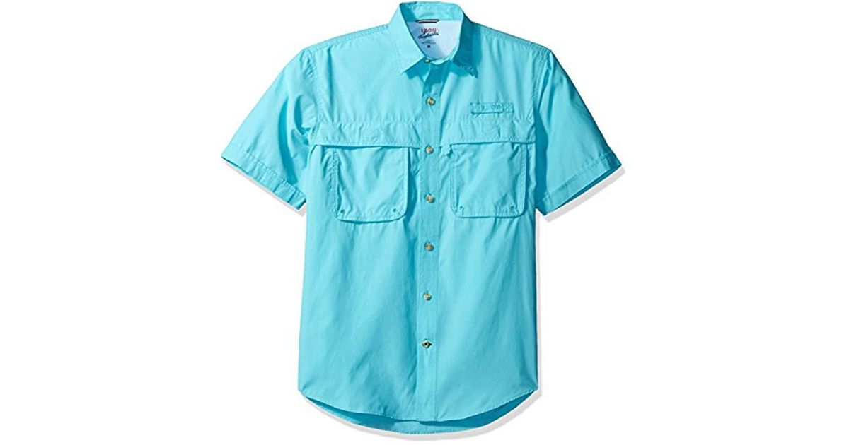 IZOD Saltwater Mens Outpost Relaxed Camp Shirt Ocean Fish NWT $55 L XL or XXL 