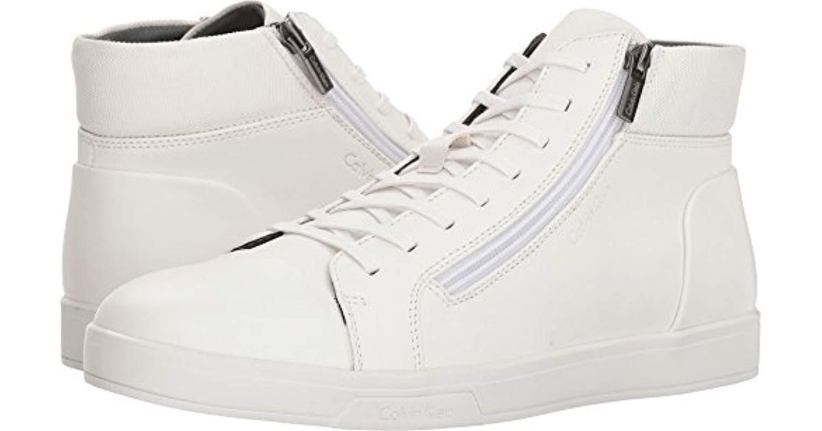 calvin klein white shoes