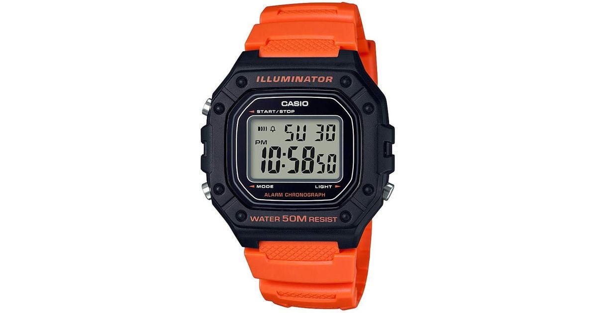 g shock grey orange