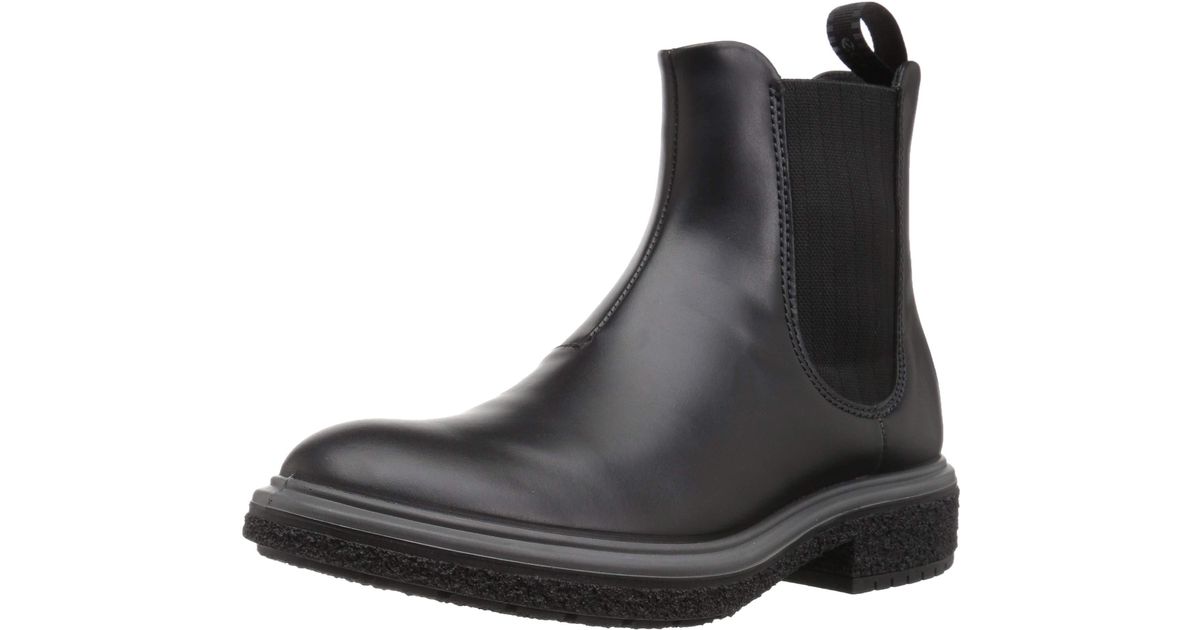 Ecco Rubber Crepetray Hybrid M Chelsea Boots in Black for Men - Lyst
