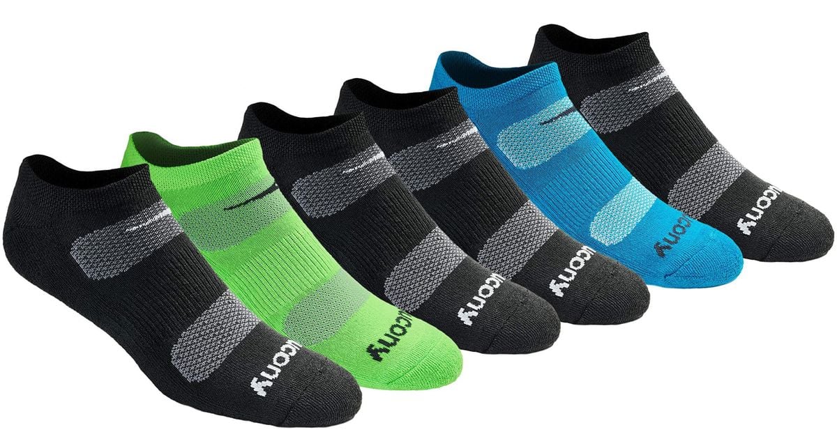 Saucony Multipack Mesh Ventilating Comfort Fit Performance Noshow