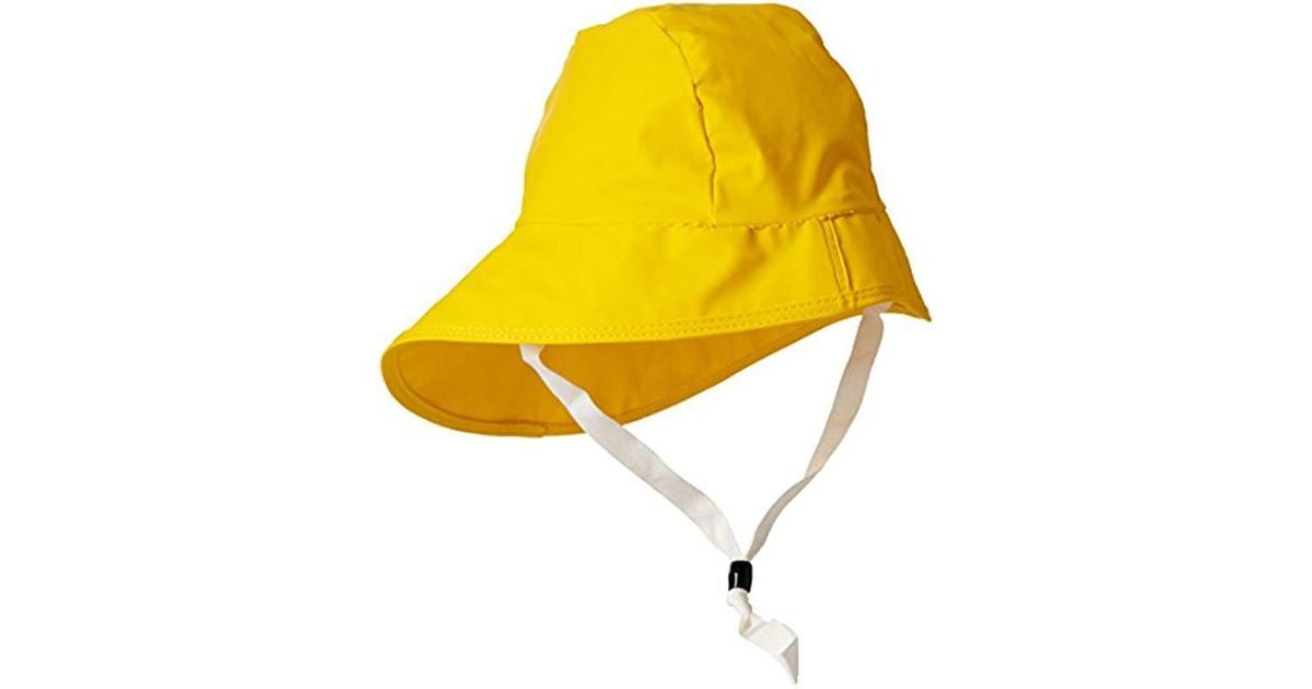Helly Hansen Cotton Sou'wester Waterproof Rain Hat in Light Yellow