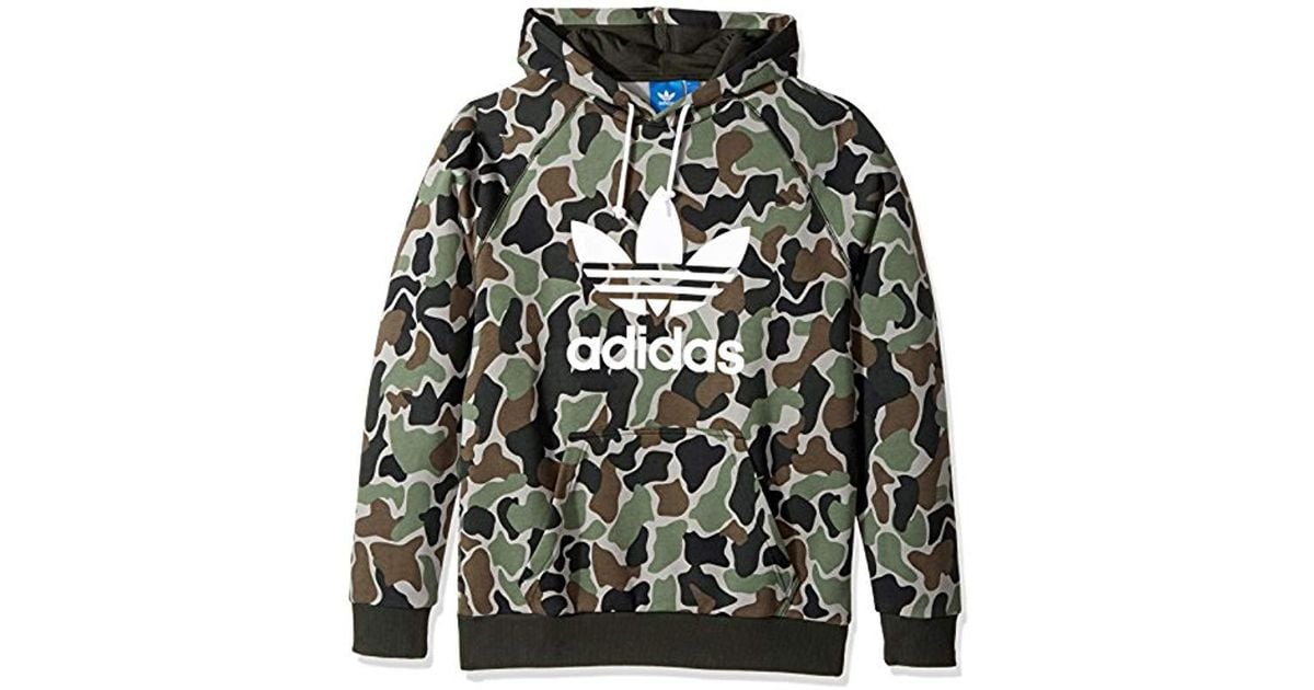 adidas camo trefoil hoodie