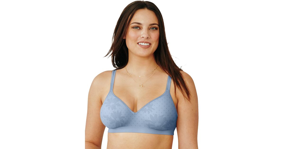Hanes Women's Wireless, Full-Coverage No-dig, Best T-Shirt, Convertible  Wirefree Bra with Foam Cups