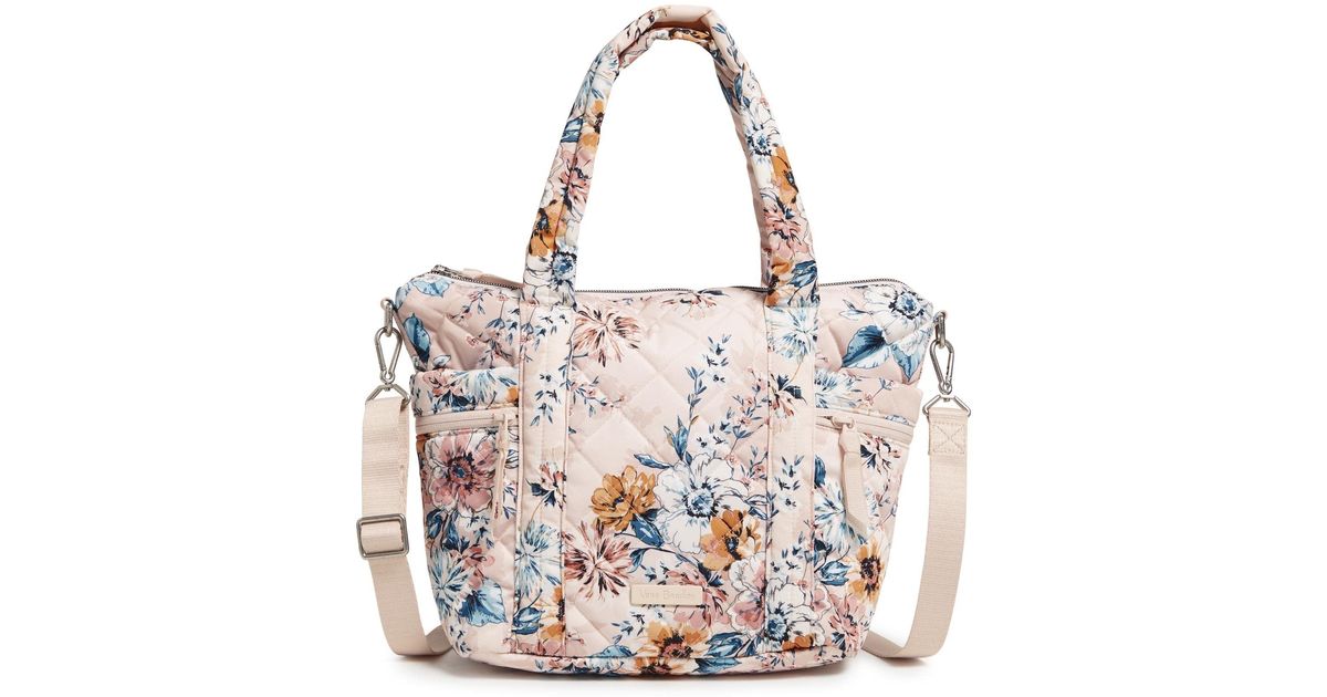 Vera Bradley Performance Twill Small Multistrap Tote Bag in White Lyst