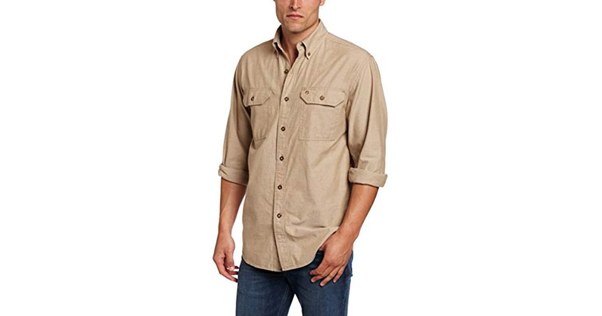 carhartt men's fort lightweight chambray
