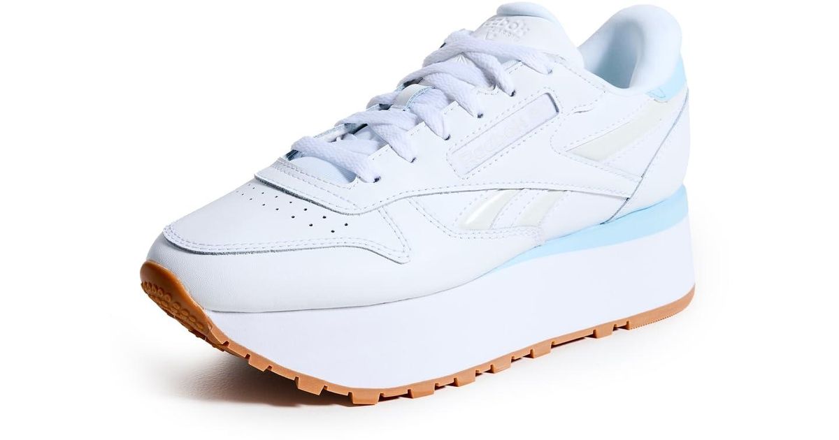 Reebok Classic Leather Triple Lift Sneaker in White | Lyst