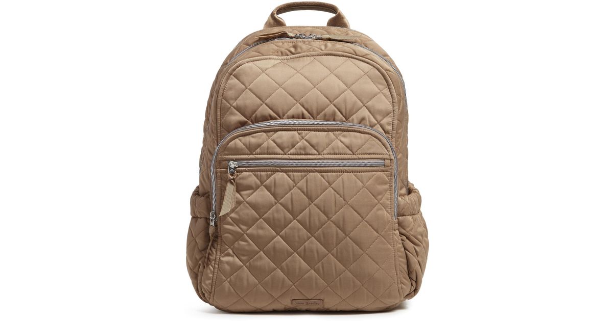 Vera Bradley Performance Twill Campus Backpack in Brown Lyst