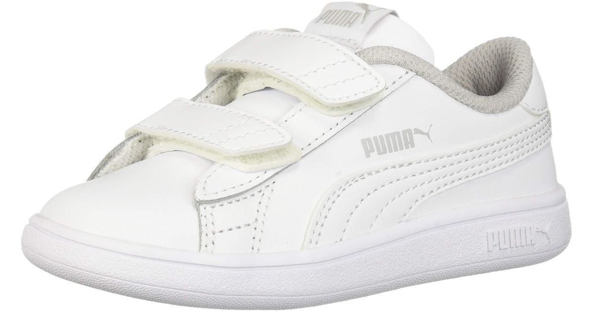 PUMA Mens Smash V2 Velcro Sneaker in White for Men - Lyst