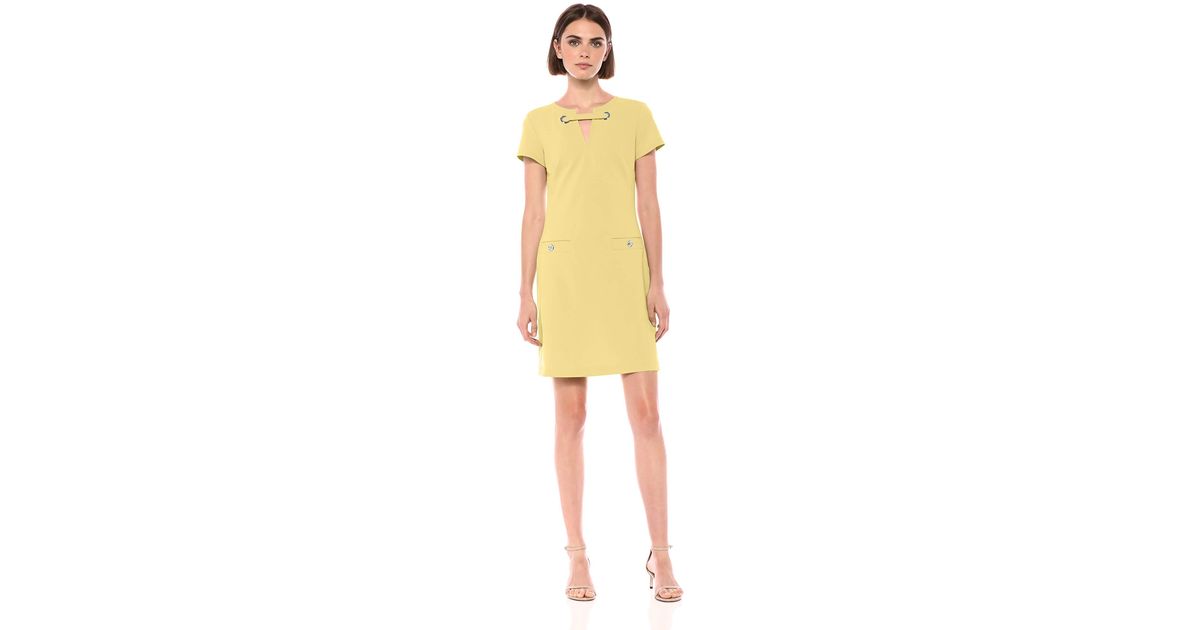 tommy hilfiger yellow dress