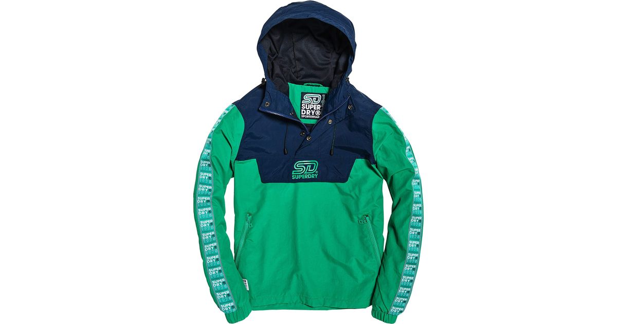 superdry colour block overhead jacket