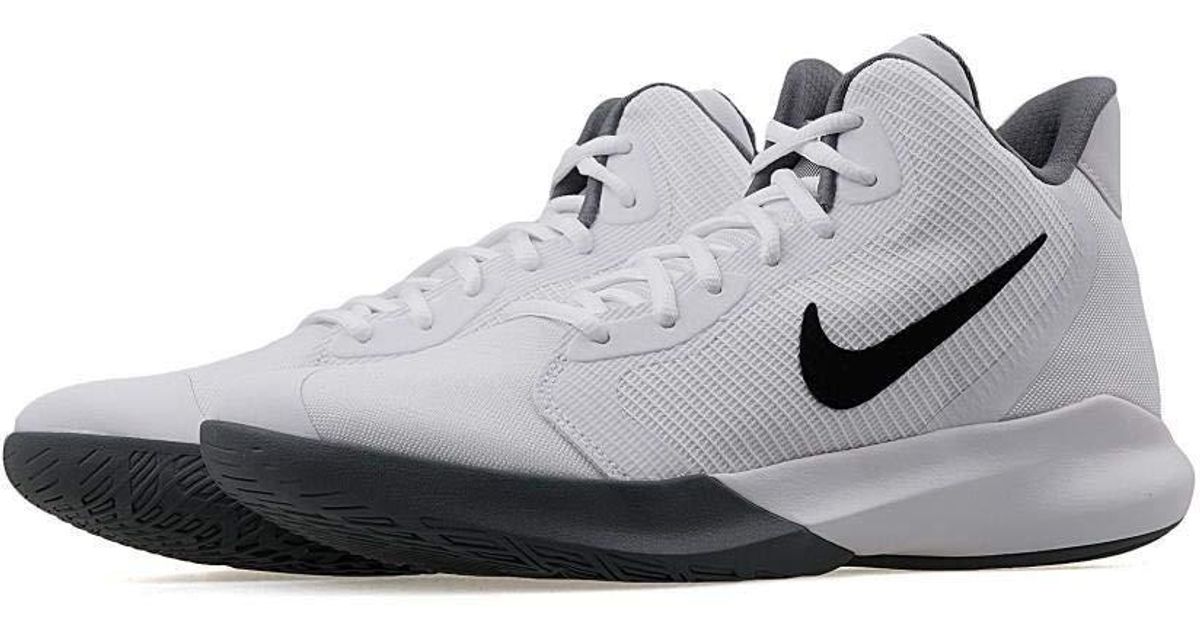 Nike Precision Iii Basketball Shoe in White/Black (White) - Save 34% | Lyst