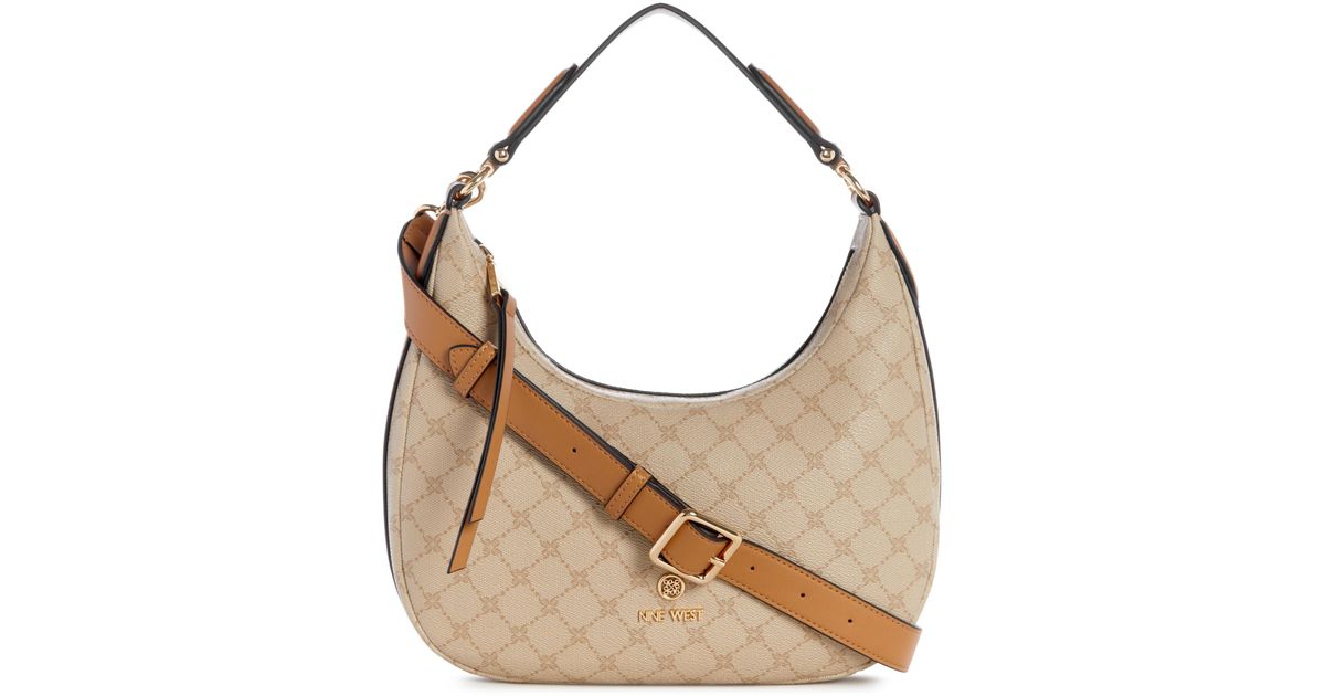 Nine West Women's Saoirse Hobo Shoulder Bag - Pebble Leather With Removable Strap - View #12