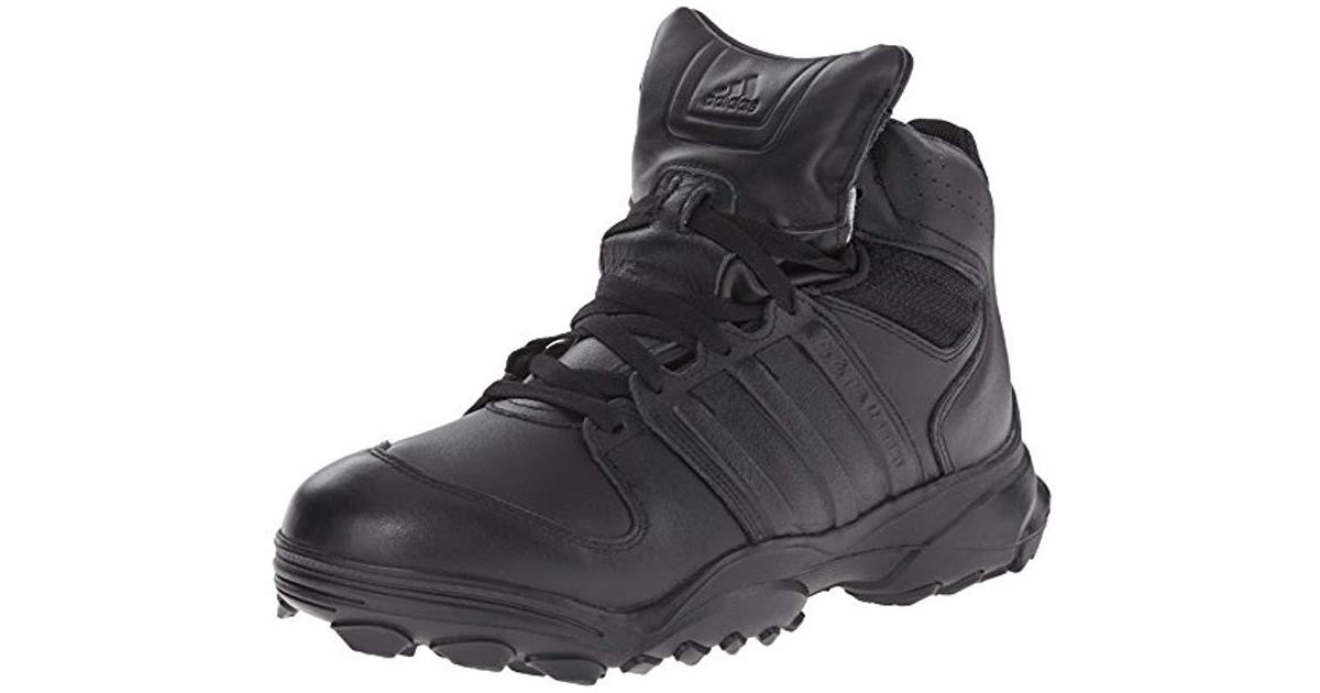 adidas Leather Performance Gsg9.4 Tactical Boot in Black/Black/Black
