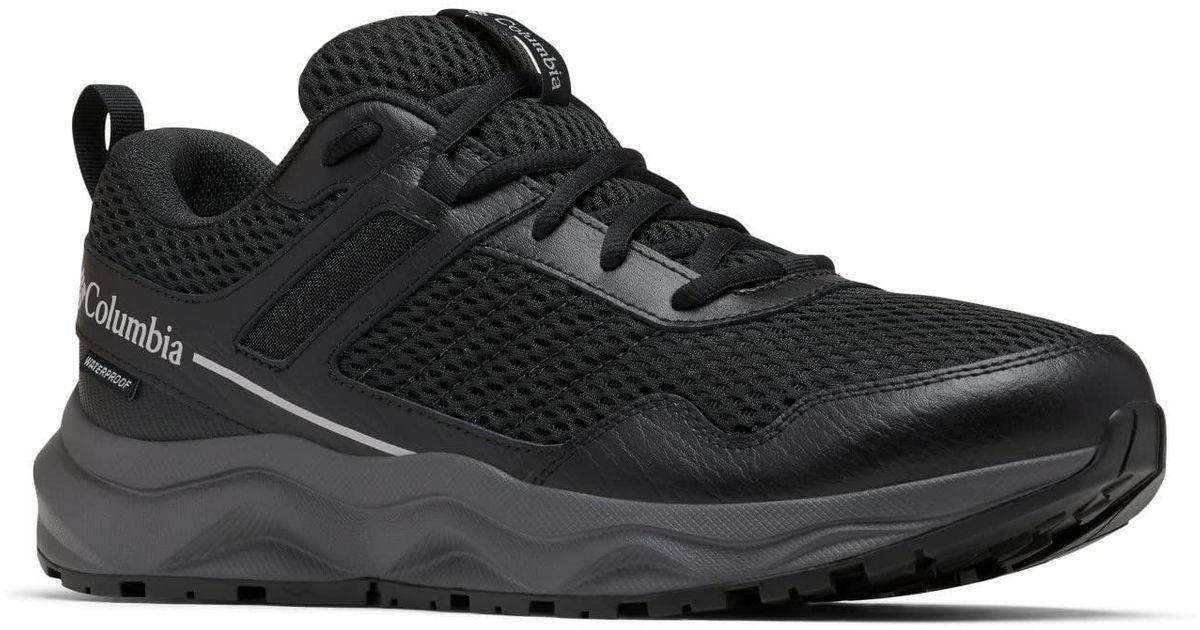 Columbia Rubber Plateau Waterproof Walking Shoe in Black for Men - Lyst
