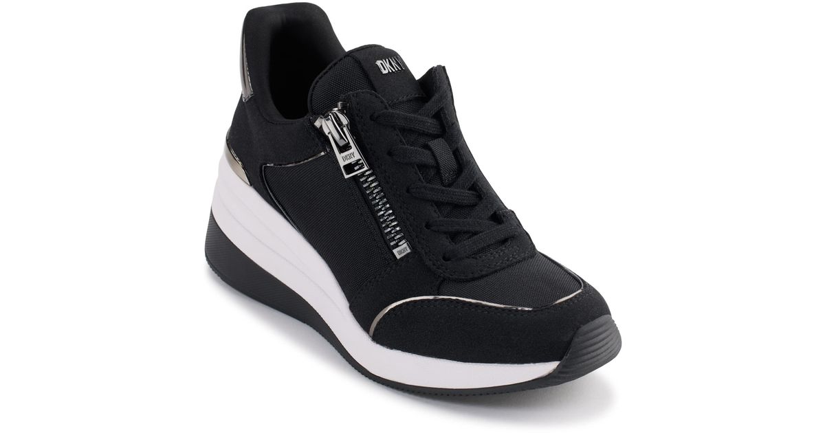 dkny cali wedge sneaker
