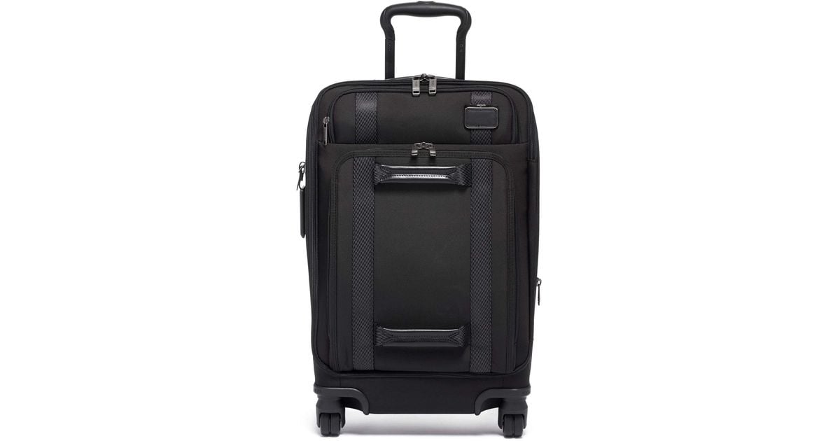 Tumi Merge International Front Lid 4 Wheeled Carry On Suitcase in Black