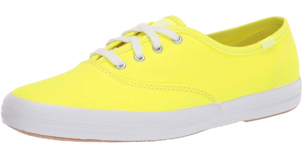 Keds Champion Canvas Sneaker in Neon Yellow (Yellow) Lyst