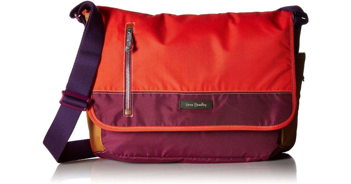 vera bradley laptop messenger crossbody bag