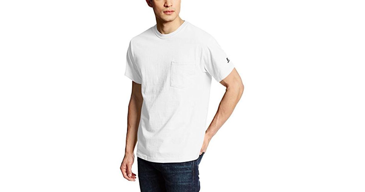 Russell Athletic Basic Cotton Pocket T 