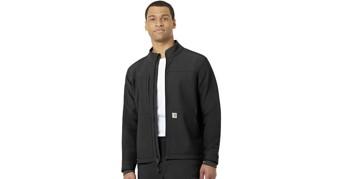 Carhartt Mens Rugged Flex Modern Fit Fluid Resistant Bonded Fleece Jacket in Black for Men Lyst