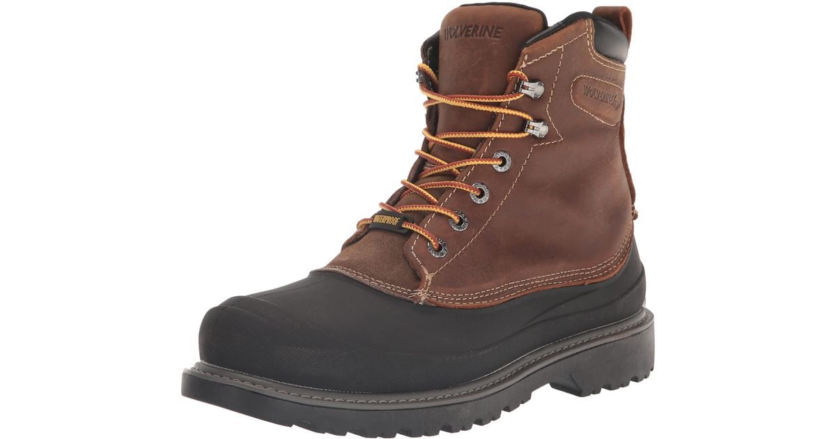 Wolverine Floorhand Swamp Waterproof Steel Toe 6" Boot Construction in
