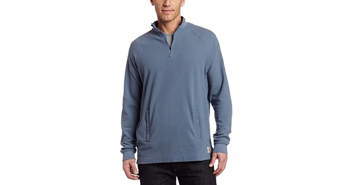 Download Carhartt Textured Knit Mock Neck Shirt Quarter Zip ...